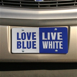Kentucky Wildcats Fan Plate - Love Blue Live White