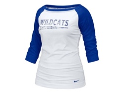 Nike Kentucky Wildcats Ladies 3/4 Sleeve Distressed Tee