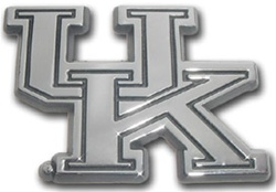 Kentucky Wildcats Solid Chrome UK Logo Auto Emblem