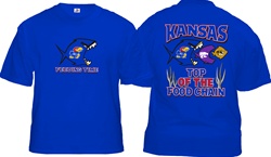 Kansas Jayhawks "On top of the food Chain" Tee