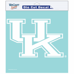 Kentucky Wildcats Wincraft 8"x8" White Die Cut Decal