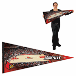 University of Louisville Basketball Court Pennant