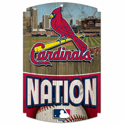 St. Louis Cardinals Wincraft Wood Cardinals Nation Sign